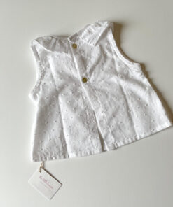 Alternative view of Blusa Blanca Plumeti