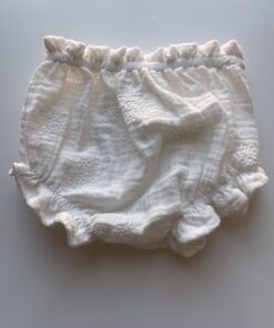 Cubrepañal bambula cruda talla 9-12 meses