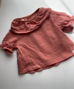 Blusa salmón oscuro talla 18-24 meses