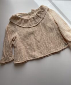 Blusa bambula arena talla 9-12 meses