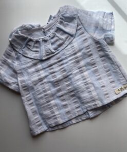 Blusa rayas tonos azules talla 9-12 meses