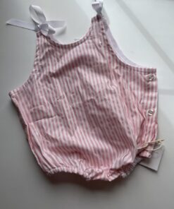 Peto rayas rosas talla 9-12 meses
