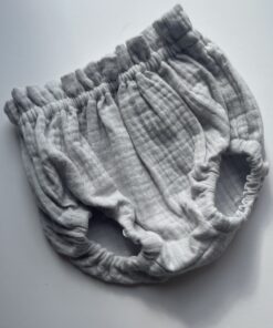 Cubrepañal bambula gris