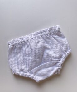 Cubrepañal Álvaro en pique blanco