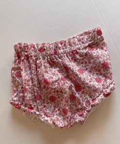 Cubrepañal peonías talla 3-6 meses